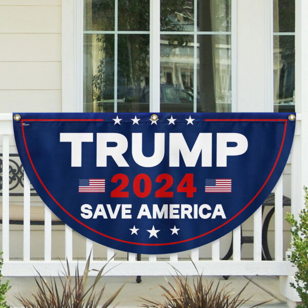 Trump 2024 Save America Non-Pleated Fan Flag MLN3512FL