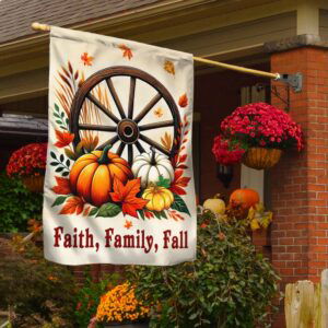Fall Flag Faith Family Fall Flag TQN3409F