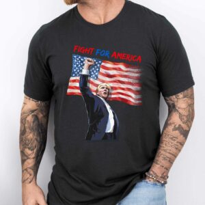 Trump Shooting Shirt Donald Trump Fight for America 2024 T-Shirt VTM274TS