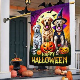 Labrador Retriever Dog Halloween Flag TQN3561F