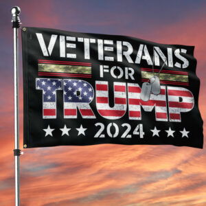 Veterans For Trump 2024 Grommet Flag TQN3522GF