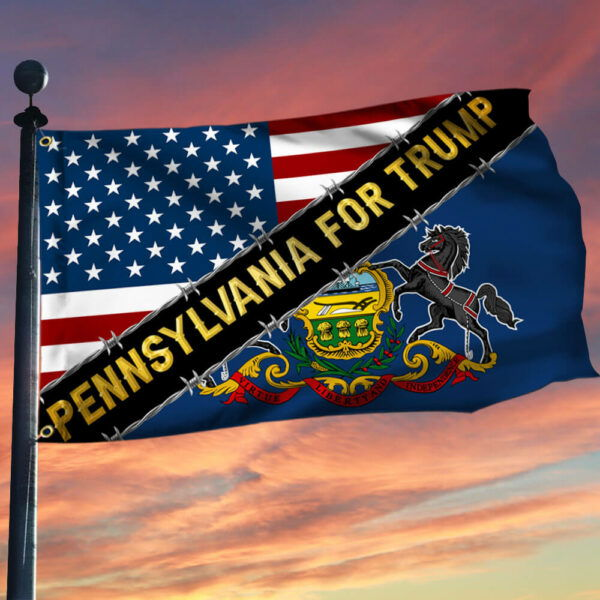 Pennsylvania For Trump Grommet Flag MLN3530GF
