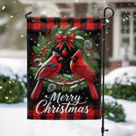 Cardinal Merry Christmas Flag MLN3787F