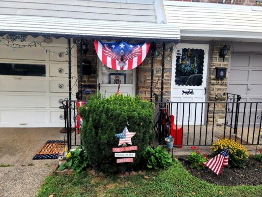  Patriotic American Eagle Fan Flag