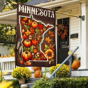 Minnesota Fall Thanksgiving Flag TQN3739F