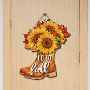 Autumn Gifts, Hello Fall 3D Hanging Sign HTT343DS