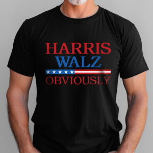 Harris Walz 2024 Obviously T-Shirt TQN3728TS