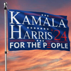 Kamala Harris 2024 For The People Grommet Flag MLN3701GF