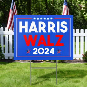 Harris Walz 2024 Kamala Harris Tim Walz Yard Sign TPT2127YS