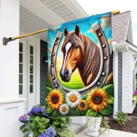 Horse Horseshoe Flag TQN3679F