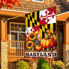 Maryland State Fall Thanksgiving Flag MLN3883F