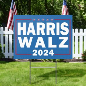 Harris Walz 2024 Kamala Harris Tim Walz Yard Sign TPT2129YS