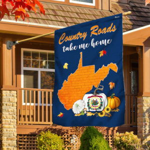 West Virginia Halloween Thanksgiving Take Me Home Country Roads Flag MLN3900F