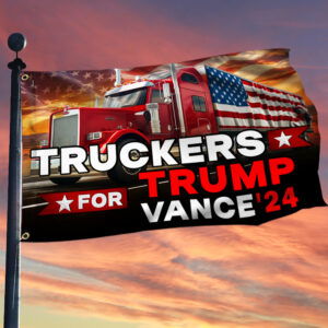 Truckers for Trump Vance 2024 Grommet Flag MLN3881GF