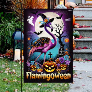 Flamingo Halloween Flamingoween Flag MLN3812F