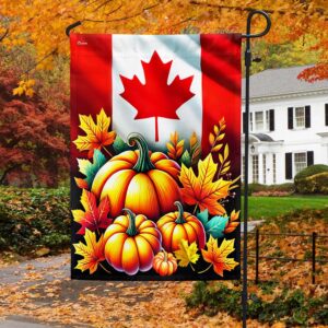 Autumn Pumpkins Canadian Fall Flag MLN3750F