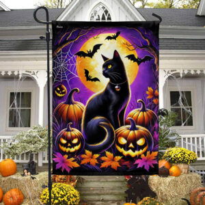 Halloween Black Cat Flag TQN3571F