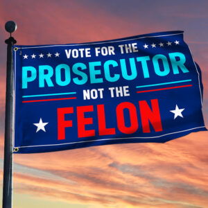 Kamala Harris 2024 Vote For The Prosecutor Not The  Felon Grommet Flag MLN3699GF