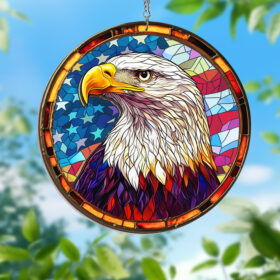 Independence day, America Eagle Window Hanging Suncatcher HTT299WH