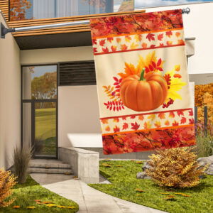 Fall Flag Pumpkin Thanksgiving Flag TQN3672F