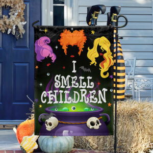 Three Witches Halloween I Smell Children Hocus Pocus Flag MLN3777F