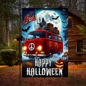 Halloween Grim Reaper Hippie Van Flag TQN3721F