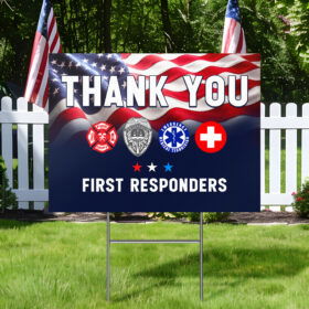 First Responder Thank You Yard Sign MLN3608YS