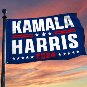 Kamala  Harris 2024 Grommet Flag MLN3714GF