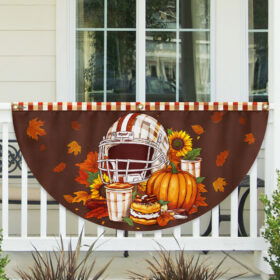 Fall Family Football Non-Pleated Fan Flag TQN3603FL