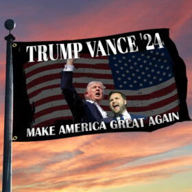 Trump Vance'24 Make America Great Again Grommet Flag TQN3565GF