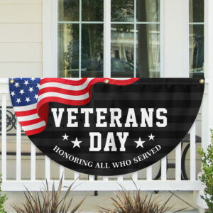 Veterans Day Honoring All Who Served Non-Pleated Fan Flag TQN3809FL