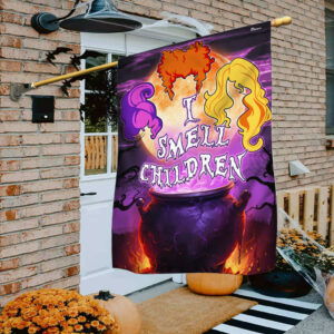 Three Witches Hocus Pocus I Smell Children Halloween Flag TPT2144F