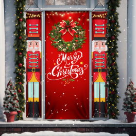 Merry Christmas Nutcracker Door Cover and Door Banner TQN3717CB