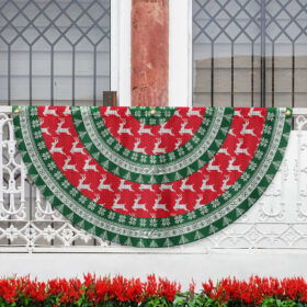 Merry Christmas Non-pleated Fan Flag TQN3762FL