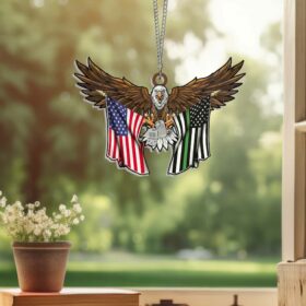 U.S. Veteran Patriotic Eagle Veteran Suncatcher Acrylic Hanging Window TPT2200AS