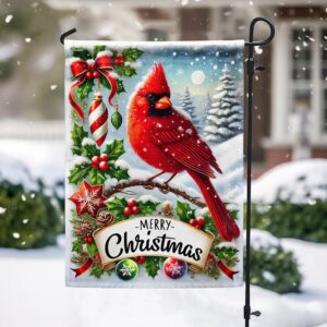 Christmas Cardinal Flag MLN4046F