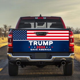 Trump 2024 Make America Great Again American Patriotic Trump Tailgate Decal Sticker Wrap TPT2077TD