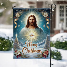 Jesus Christ Christmas Flag MLN4028F