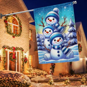 Let It Snow Snowman Christmas Flag TQN3816F