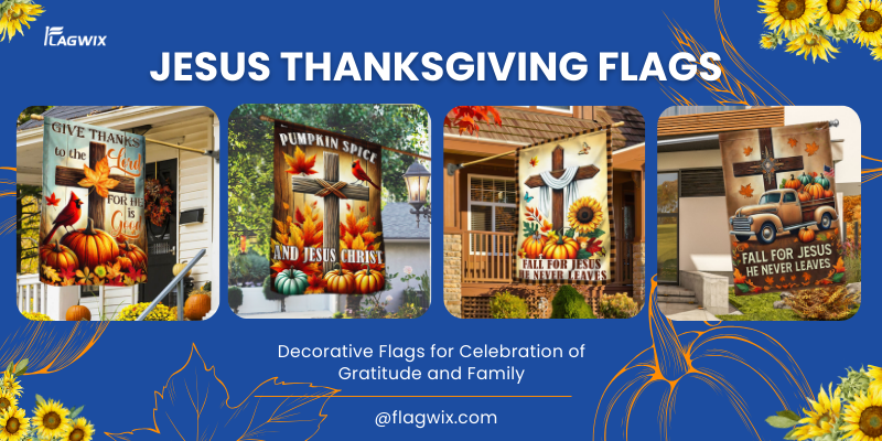 Fall for Jesus Thanksgiving flags