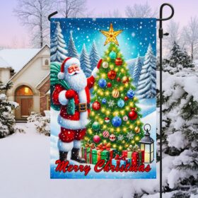 Santa Claus Merry Christmas Flag MLN3973F