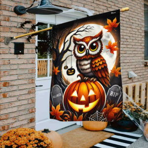 Halloween Owl Flag MLN3974F