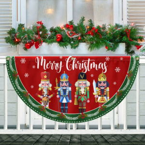 Nutcracker Merry Christmas Non-Pleated Fan Flag MLN3981FL