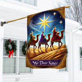 We Three Kings Nativity Three Wise Men Jesus Christmas Flag TQN3802F