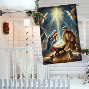 Nativity Of Jesus O Holy Night Christmas Flag TQN3844F