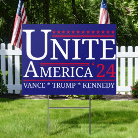 Unite America 2024 Vance Trump Kennedy Yard Sign TQN3823YS