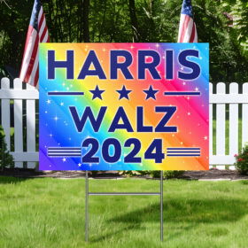 Harris Walz 2024 Kamala Harris Tim Walz Yard Sign MLN3932YS