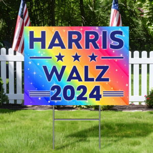 Harris Walz 2024 Kamala Harris Tim Walz Yard Sign MLN3932YS