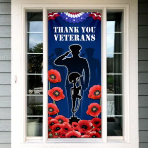 Veterans Day Thank You Veterans For Your Service Door Cover TQN3838D