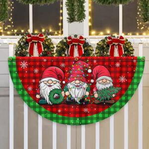 Gnome Christmas Non-Pleated Fan Flag TQN3800FL